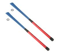 2Pcs Jazz Drum Brushes Sticks Drum Percussion Brushes Stick with Aluminum Handles for Cajon Jazz Drummer Playing Music Lover