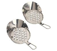2Pcs Jelly Scraping Scraper, Stainless Steel Multipurpose Manual Kitchen Dough Scraper for Cold Noodle Jelly Beans