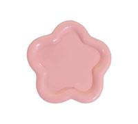 2PCS Jewelry Storage Plates Nail Art Dish Tray Flower Heart Cloud Shape Display Plate Plaster Photography Props Decorative Organizer For Storing Jewelry And Ornaments(Color 6)