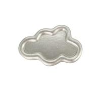 2PCS Jewelry Storage Plates Nail Art Dish Tray Flower Heart Cloud Shape Display Plate Plaster Photography Props Decorative Organizer For Storing Jewelry And Ornaments(Color 7)