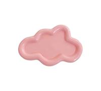 2PCS Jewelry Storage Plates Nail Art Dish Tray Flower Heart Cloud Shape Display Plate Plaster Photography Props Decorative Organizer For Storing Jewelry And Ornaments(Color 4)