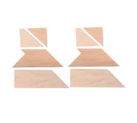 2pcs Jigsaw Puzzle Puzzles Jigsaw Puzzle Chips Puzzle Plaything Playthings s T-shape Puzzle Math Learning Supply Fun Khaki Wood