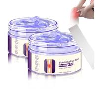 2Pcs Joint P/ain Re/LIEF Gel Purple Soothing Massage Gel for Joint Activities Throughout The Body, with Emu Oil & Turmeric, Effective Soothes Knees, Hands, Neck, Lumbar, and Feet