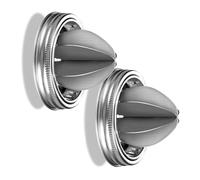 2Pcs Juicer Jar Top Handle Citrus Reamer Stainless Steel Reusable Juicer Lid Manual Squeezer Lemon Leakproof Wide Mouth Jar Accessories