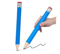 2Pcs Jumbo Wood Pencils Extra Large Props for Boy Girl Oversized Novelty Stationery for Parties and School Supplies Decorative and Usable Giant Pencils