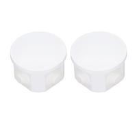 2PCS Junction Box 80x50mm Round Shape ABS Plastic IP55 Outdoor Junction Box Waterproof Junction Box Dustproof Junction Box Electrical Project Enclosure