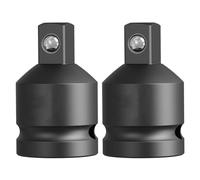 2PCS Juttzzei Impact Socket Adapter, 1/2 Female to 3/8 Male Socket Adapter | Upgraded CR-V Steel 1/2 Square Drive to 3/8 Square Drive, 1/2" x 3/8" Socket Reducer for Driver/Ratchet/Socket Set Extension