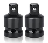 2PCS Juttzzei Impact Socket Adapter, 3/4 Female to 1/2 Male Socket Adapter | Upgraded CR-V Steel 3/4 Square Drive to 1/2 Square Drive, 3/4" x 1/2" Socket Reducer for Driver/Ratchet/Socket Set Extension