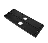 2pcs Kayak Fishing Rod Holder Base Mount for Boat Fishing, Black | PVC Rectangular Design, Secure Mounting and Stability, Easy Installation for Fishing Rod Support on Boats