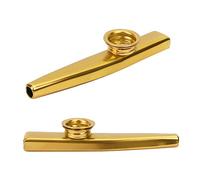 2pcs kazoo, Kazoo Musical Instruments, Metal Kazoos With 5 Flute Diaphragms, Ultralight Backpacking Kazoos Aluminum Alloy for Music Play and Instrumental Accompaniment