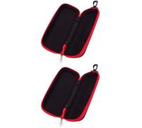 2pcs Kazoo Storage Case with Zipper, EVA Hard Shell Travel Organizer | Shockproof Construction, Easy-Glide Rust-Proof Zipper, Dual Storage for Small Instrument Accessories and Travel Random Color