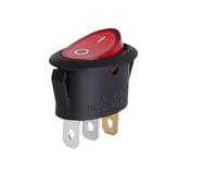 2PCS KCD1 Oval Rocker switch ON-OFF/ON-OFF-ON 2 Pins / 3 Pins Fan/Electric Kettle Switch Power Switch 6A 250VAC / 10A 125VAC(3PIN With lamp)