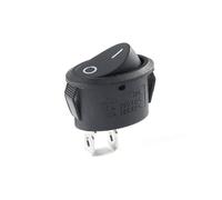 2PCS KCD1 Oval Rocker switch ON-OFF/ON-OFF-ON 2 Pins / 3 Pins Fan/Electric Kettle Switch Power Switch 6A 250VAC / 10A 125VAC(2Pin Black)