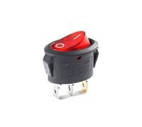 2PCS KCD1 Oval Rocker switch ON-OFF/ON-OFF-ON 2 Pins / 3 Pins Fan/Kettle Switch Power Switch 6A 250VAC / 10A 125VAC IDGTTLDF(3Pin Red with led)