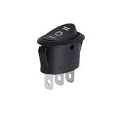 2PCS KCD1 Oval Rocker switch ON-OFF/ON-OFF-ON 2 Pins / 3 Pins Fan/Kettle Switch Power Switch 6A 250VAC / 10A 125VAC IDGTTLDF(3PIN 3end)