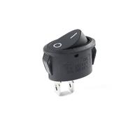 2PCS KCD1 Oval Rocker switch ON-OFF/ON-OFF-ON 2 Pins / 3 Pins Fan/Kettle Switch Power Switch 6A 250VAC / 10A 125VAC IDGTTLDF(2Pin Black)