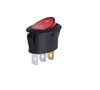 2PCS KCD1 Oval Rocker switch ON-OFF/ON-OFF-ON 2 Pins / 3 Pins Fan/Kettle Switch Power Switch 6A 250VAC / 10A 125VAC IDGTTLDF(3PIN With lamp)