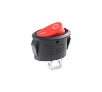 2PCS KCD1 Oval Rocker switch ON-OFF/ON-OFF-ON 2 Pins / 3 Pins Fan/Kettle Switch Power Switch 6A 250VAC / 10A 125VAC IDGTTLDF(2Pin Red)