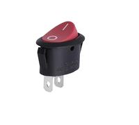 2PCS KCD1 Oval Rocker switch ON-OFF/ON-OFF-ON 2 Pins / 3 Pins Fan/Kettle Switch Power Switch 6A 250VAC / 10A 125VAC IDGTTLDF(2PIN Red)