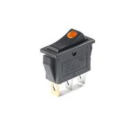 2Pcs KCD3 Rocker Switch ON-OFF 2 Position 3 Pin Electrical equipment With Dot Light Power Switch 16A 250VAC/ 20A 125VAC(Yellow)