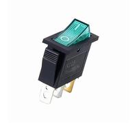 2PCS KCD3 Rocker Switch ON-OFF ON-OFF-ON 2 Position 3Pins Electrical equipment With Light Power Switch 16A 250V / 20A 125V AC(3PIN A Red)