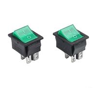 2pcs KCD4 4 Pin Rocker Switches 16A 250V 20A 125V On Off Switch Compatible with For Numatic Vacuum Cleaner and Similar Equipment