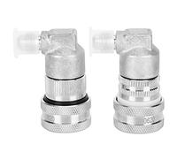 2PCs Keg Coupler Adapter Quick Connector Dispenser, Stainless Steel Ball - Lock MFL1/4 - Inch, Beer Keg Adapter for Home Brewing, Durable Liquid and Gas Dispenser with Perfect Fit