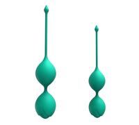 2pcs Kegel Ball Weight Massager for Women Beginner Pelvic Floor Muscles Trainer Ben Wall Ball Massage Weight Exercise for Tightening (Green)