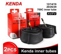 2PCS KENDA Bicycle Inner Tube 20/26/27.5/29/700c/23C Schrader Presta Butyl Rubber MTB Road Bike Tube Inner Tyre Bicycle Parts 29x1.90-2.30 FV 48L