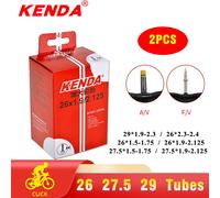 2PCS KENDA Bicycle Inner Tube MTB Bike Tires 26 27.5 29 Inches 1.5/1.75 1.9/2.125 2.3/2.4 AV FV Cycling Butyl Rubber Inner Tube 26x2.3-2.4 AV48L