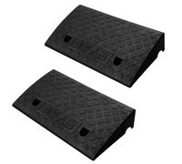 2PCS Kerb Ramp Heavy Duty Rubber Ramps Portable Lightweight Wheelchair Ramp for Driveway Sidewalk Car Wheelchair Disabled Acces