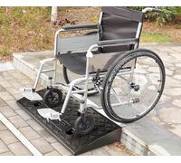 2PCS Kerb Ramps 9cm Height, Curb Ramp for Cars, Heavy Duty Threshold Ramp for Wheelchairs, Rubber Curb Ram for Driveway, Mobility Scooter/Step (50X27X9CM)