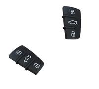 2PCS Key Fob 3 Button Rubber Pad Replacement for Audi A1 A3 A4 A6 S3 S4 TT Q3 Remote Fob