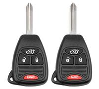 2Pcs Key Fob Replacement for Dodge Ram Charger Durango 2004-2009, Chrysler 200 300, Jeep Commander Grand Cherokee Liberty 2008-2012 & More-Keyless Entry Remote Control Car Key Fobs, OHT692427AA