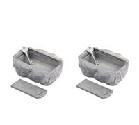2pcs Key Safe -Outdoor Hidden Key Storage Rock Large Size Realistic Hidden Keys Holder Looks & Feels Like Real Stone Safe for Outdoor Travel Garden Or Yard Geocaching Waterproof