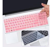2PCS Keyboard Cover Skin for HP Probook 450 455 G8 G9 G10 & Elitebook 650 655 G8 G9 G10, HP Probook 650 G8 & Zbook Power G8 G9 15.6" Keyboard Skin(NOT fit Elitebook 450 455 650 G5 G6 G7),Pink+Clear