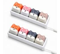 2Pcs Keyboard Fidget, Puppy Shape Clicker Fidget, 4-Key