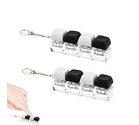 2PCS Keyboard Fidget Toy, Fidget Keyboard,4 Button Keyboard Fidget Funny Clicky Keyboard Fidget Toy for Office, School, And Travel