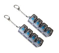 2PCS Keyboard Fidget Toy, Fidget Keyboard, Fidget Keyboard, 4 Keys Keyboard Decompression Toys Keyboard Keychain Toys Finger Keyboard Caps Toy for to Relief Stress Pass the Time (4)