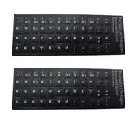 2Pcs Keyboard Letter Stickers Portuguese Keyboard Stickers Letters and Numbers