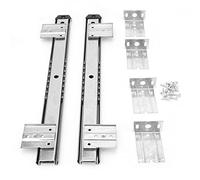 2Pcs Keyboard Slide Rail Bracket, Cold Rolled Steel for Computer Desks, Durable and Quiet Operation