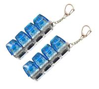 2pcs Keyboard Toy Clicker Keyboard Fidget Keychain Decompression Toys Button Stress Relief with LED Light, 4-in-1 Loud Stress Relief Fidget Keyboards for Adult Kid to Pass The Time