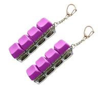 2pcs Keyboard Toy Clicker Keyboard Fidget Keychain Decompression Toys Button Stress Relief with LED Light, 4-in-1 Loud Stress Relief Fidget Keyboards for Adult Kid to Pass The Time