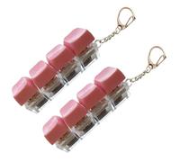 2pcs Keyboard Toy Clicker Keyboard Fidget Keychain Decompression Toys Button Stress Relief with LED Light, 4-in-1 Loud Stress Relief Fidget Keyboards for Adult Kid to Pass The Time