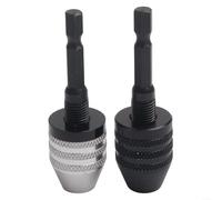2pcs Keyless Chuck Adapter for Drill Bit Quick Change, 0 3 6 5mm Range for Easy Bit Swaps (C)