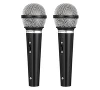 2pcs Kids Microphone Pretend Microphone: Children Microphone Props Fake Microphone Pretend Play Plastic Microphone for Kids Birthday for Girls Boys Home Party Costume Prop
