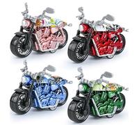2PCS Kids Motor-cycle M-odel Building Block Kit,Alloy Motor-cycle Mo-del,Highly Realistic Kids Mot-orbike Toy Collection Models,Motorcycle Model Building,Superbike Gift Toy For Kid Adult