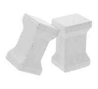 2pcs Kiln Shed Board Support Pillar for Firing, Silicon Carbide White