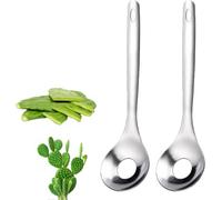 2Pcs Kitchen Cactus Peeler Spoon Set, Cactus Peeler Spoon, Stainless Steel Rice Meat Dumplings Spoon Squeezing Meatball Artifact Kitchen Tools, Stainless Steel Easy Graters, Peelers and Slicers