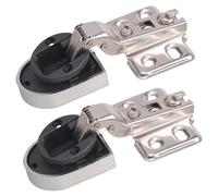 2Pcs Kitchen Cupboard Glass Door Hinge Clip Cold Rolled Steels Hydraulic Glass Doors Hinges Furniture Accessories Wine Cabinet Door Damping Hinge